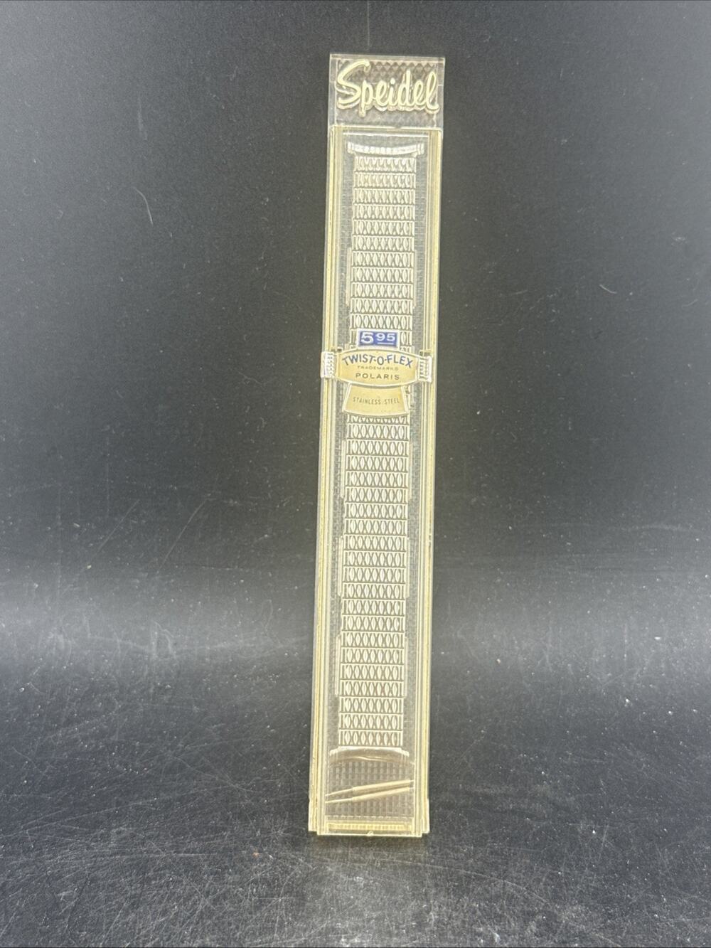 Vintage Speidel Twist O Flex Polaris Watch Band NOS Stainless Steel Boxed 1960s